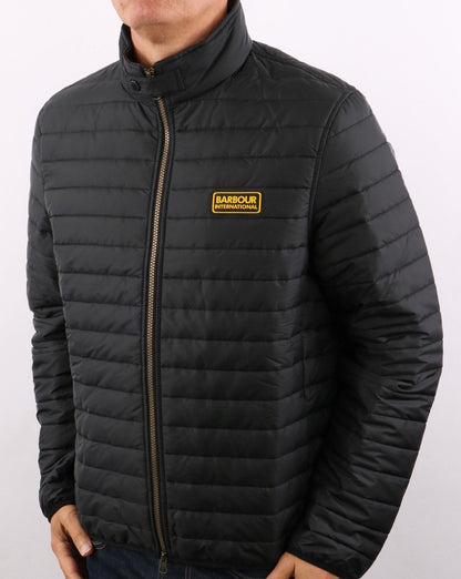 Barbour International Mind Steppjacke Schwarz