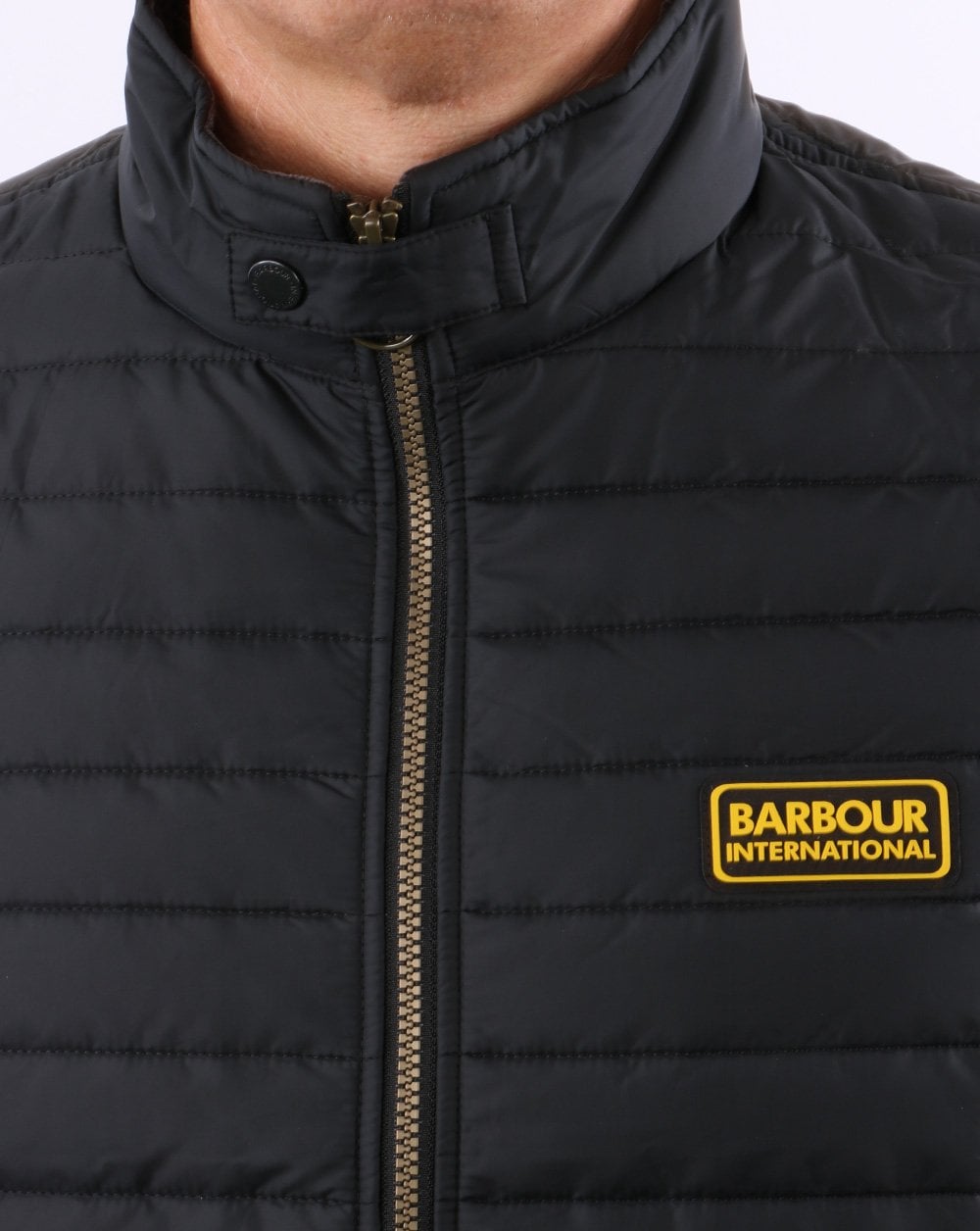 Barbour International Mind Steppjacke Schwarz
