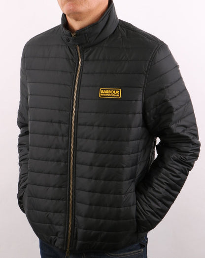 Barbour International Mind Steppjacke Schwarz