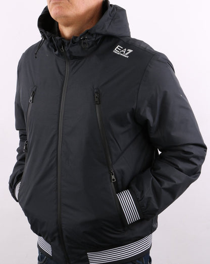 Emporio Armani EA7 Kapuzenjacke Marineblau