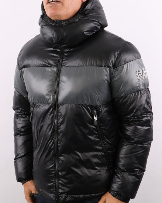 Emporio Armani EA7 EA7 Pufferjacke Schwarz/Grau