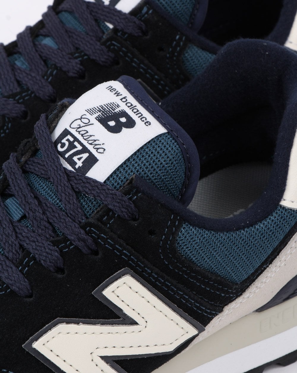New Balance 574 Trainer Marineblau/Weiß