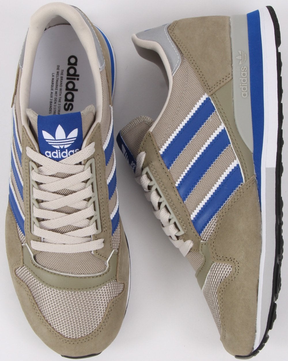 Adidas Zx 500 Turnschuhe Grau/Königsblau