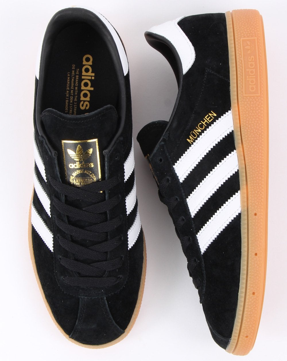 Adidas München Sneakers Schwarz/Weiß/Gummi