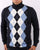Trojan Diamond Knit Roll Neck Navy