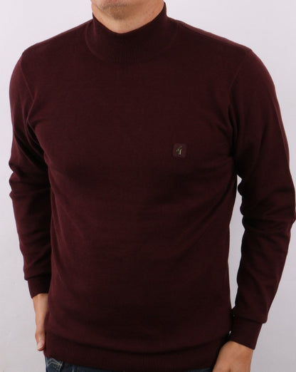 Gabicci Vintage Duke Rollkragenpullover Port