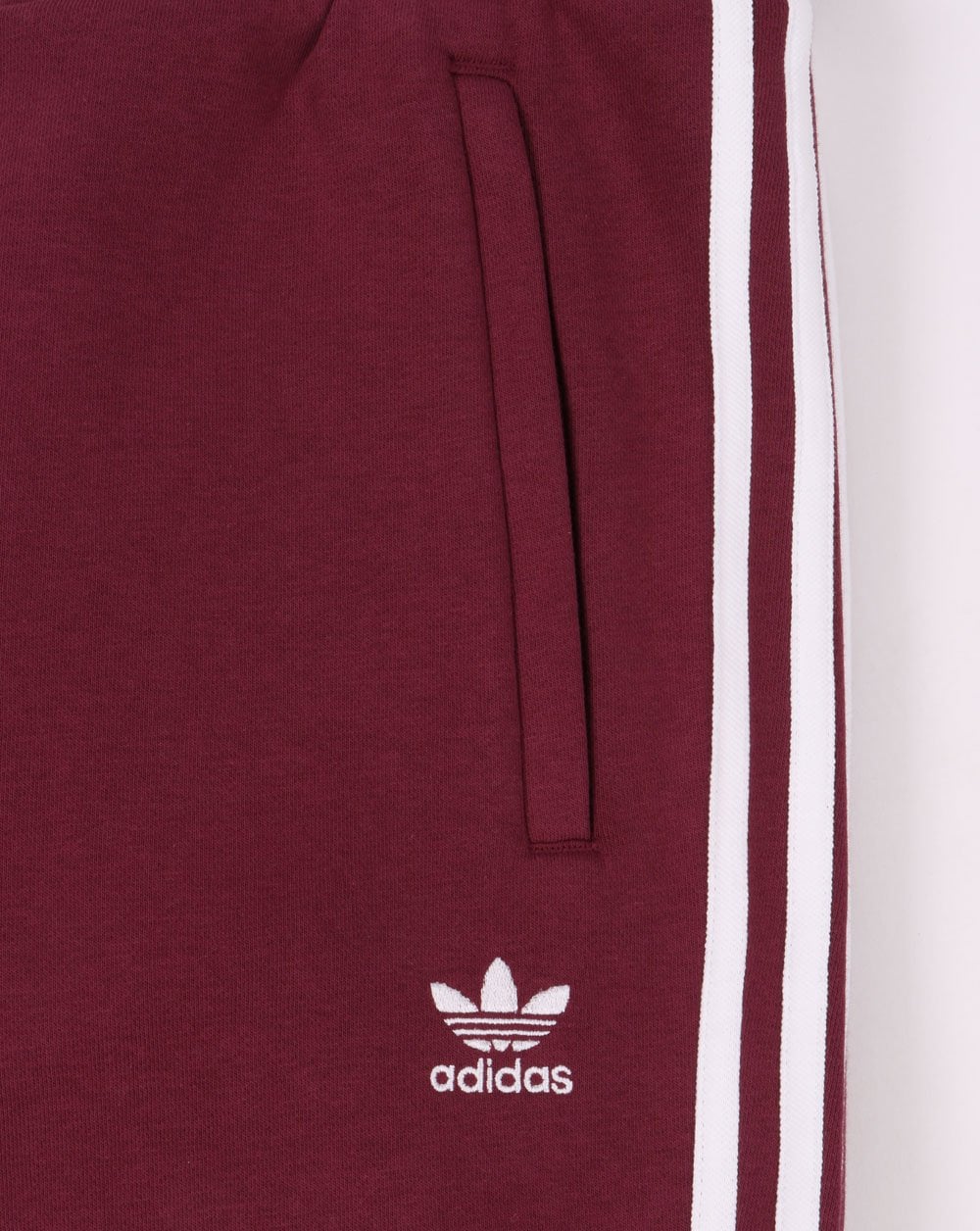 Adidas Originals – Jogginghose mit 3 Streifen, Purpurrot