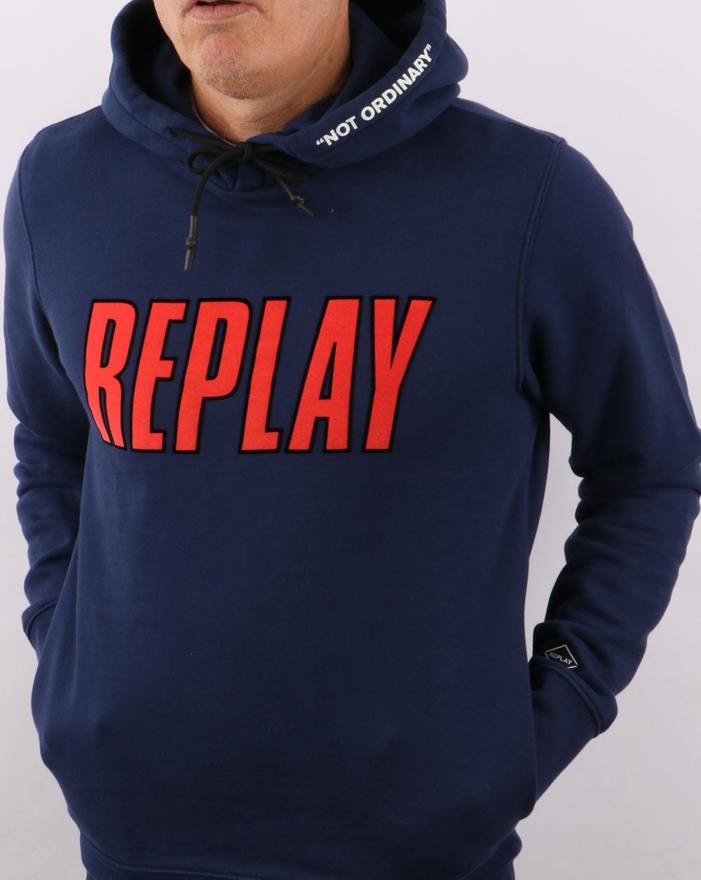 Replay Kapuzenpullover Marineblau