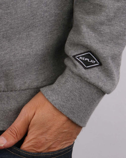 Replay Logo Sweatshirt Grau