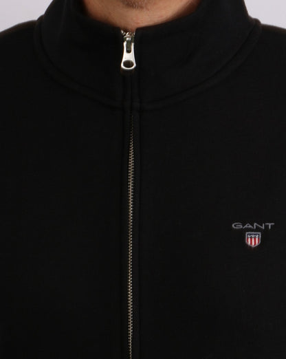 Gant Original Trainingsjacke mit durchgehendem Reißverschluss Schwarz