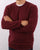 Benetton Merino Wool Jumper Burgundy