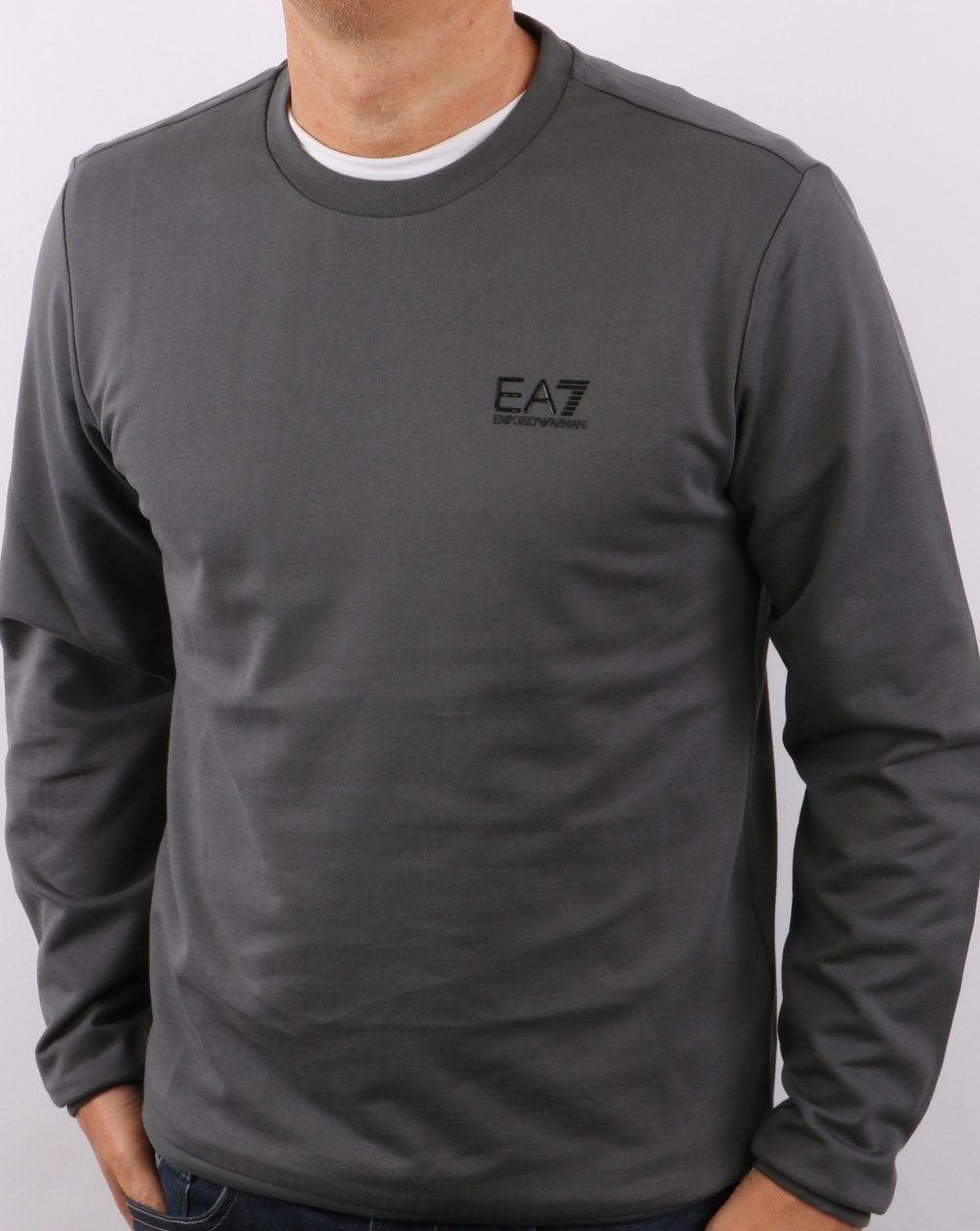 Emporio Armani EA7 Sweatshirt Anthrazitgrau