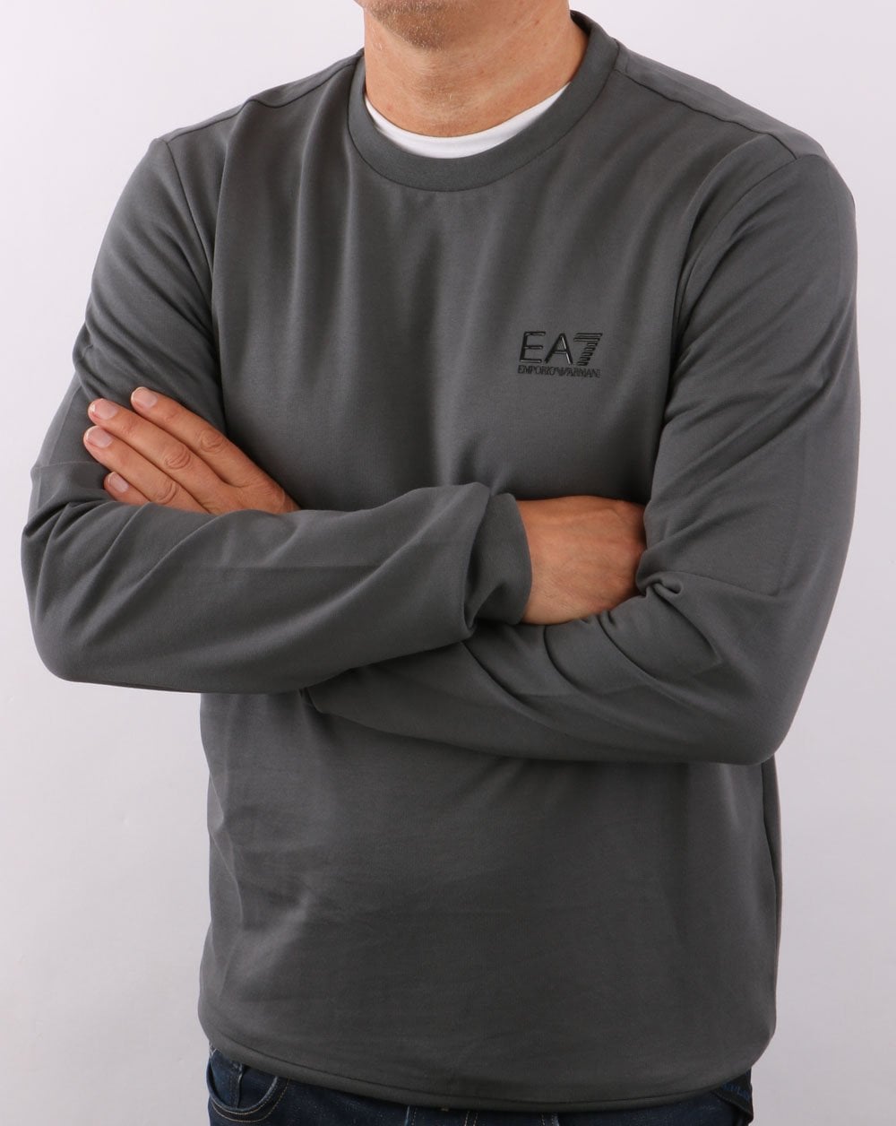 Emporio Armani EA7 Sweatshirt Anthrazitgrau