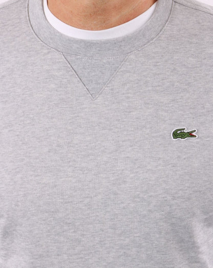 Lacoste Rundhals-Sweatshirt Silber Chine