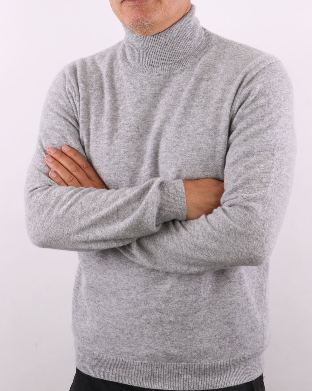Benetton Turtle Neck Jumper Grey