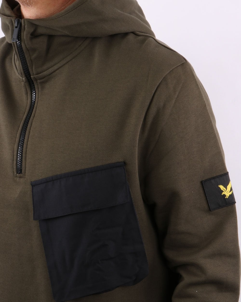 Lyle And Scott Kapuzenpullover mit Tasche in Olivgrün
