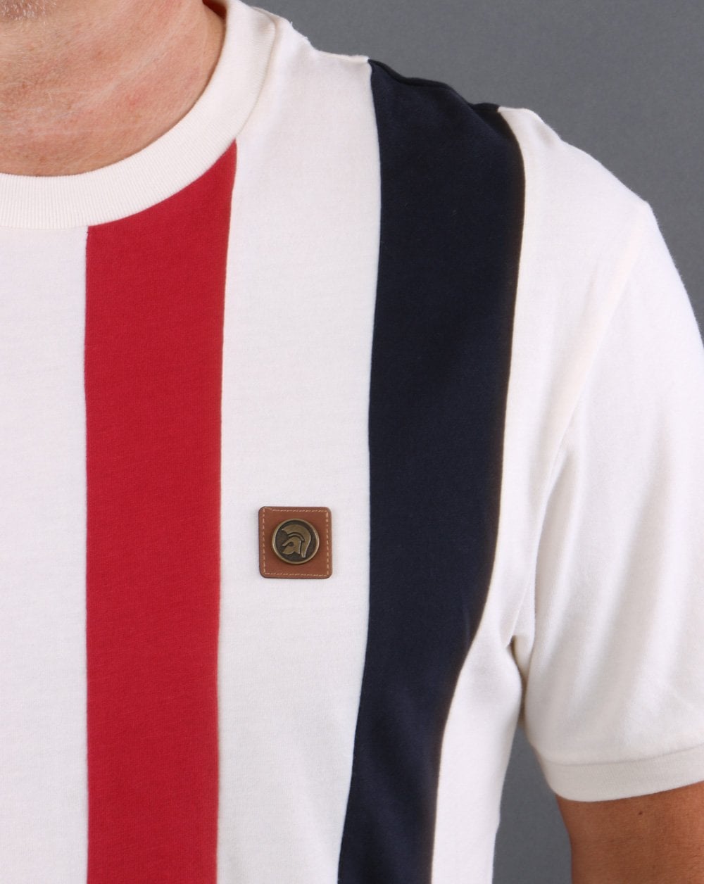 Trojan Stripe T-shirt Cream