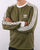Adidas Originals 3 Stripes Ls T Shirt Khaki