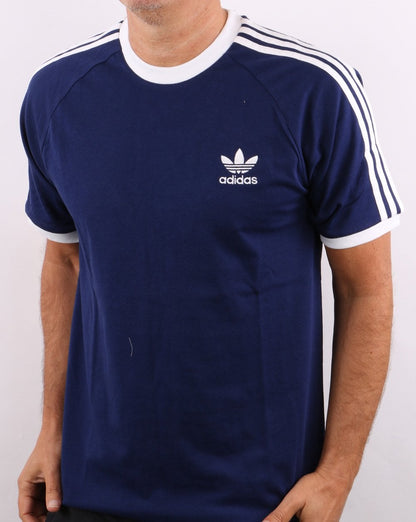 Adidas Originals 3-Streifen-T-Shirt Marineblau