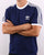 Adidas Originals 3 Stripes T Shirt Navy