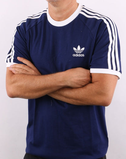 Adidas Originals 3-Streifen-T-Shirt Marineblau