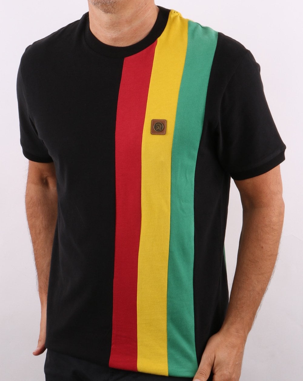 Trojan Stripe T-shirt Black