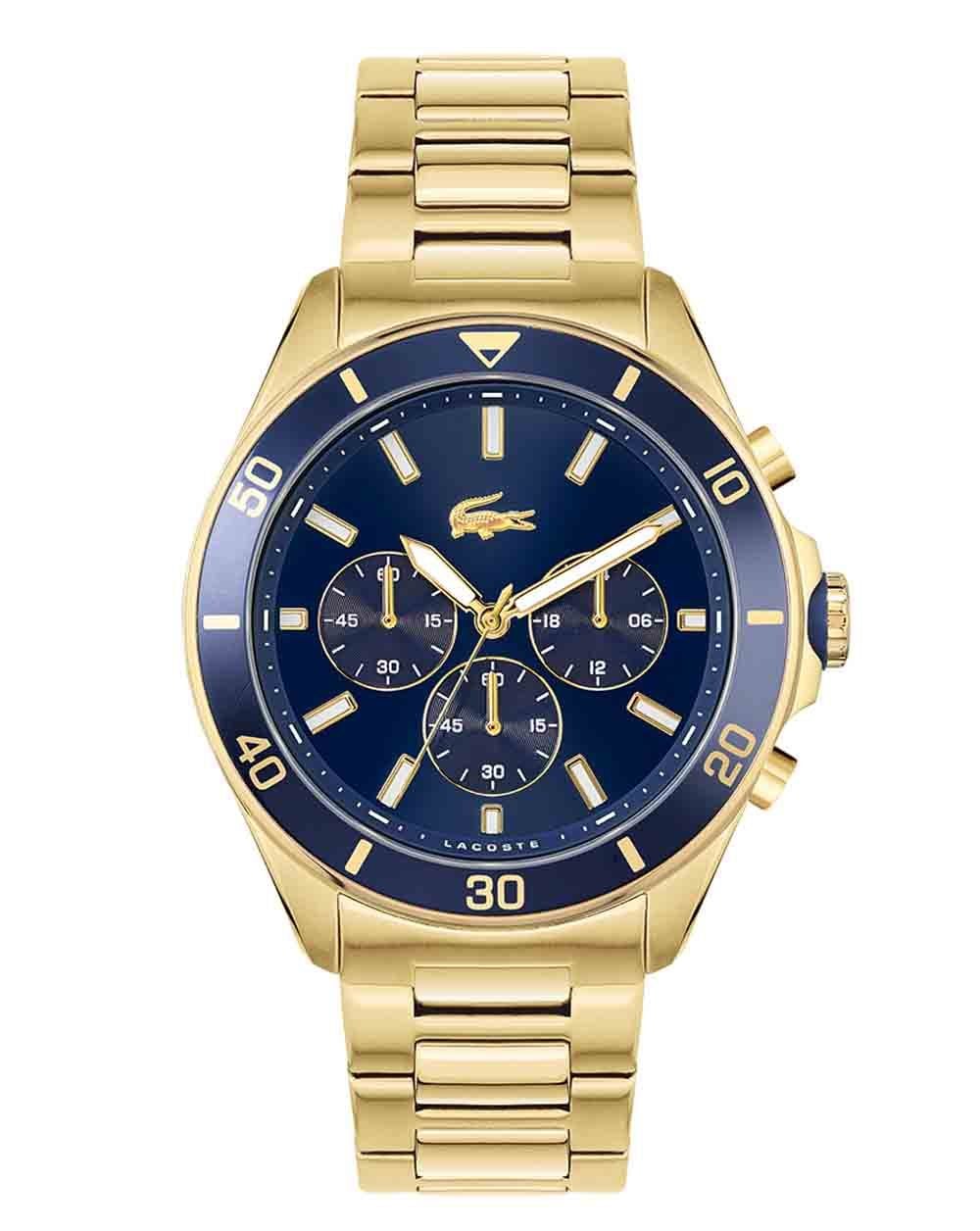 Lacoste Tiebreaker Uhr Gold/Blau