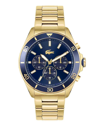 Lacoste Tiebreaker Uhr Gold/Blau