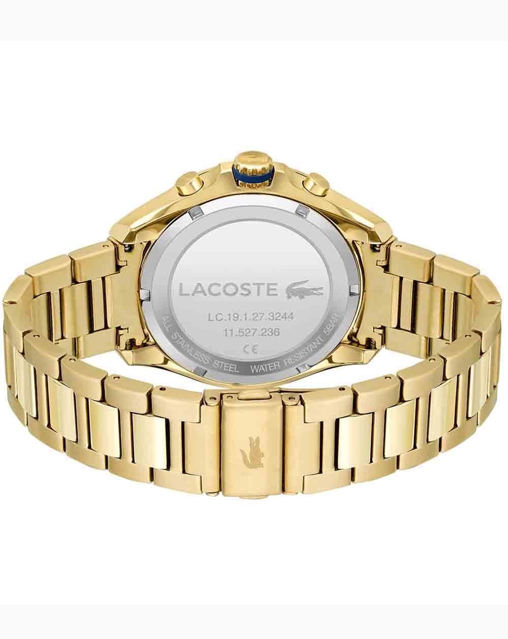 Lacoste Tiebreaker Uhr Gold/Blau