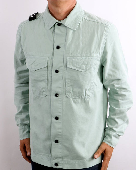 Ma.Strum Ma.strum Two Pocket Gd Overshirt Nebelgrün