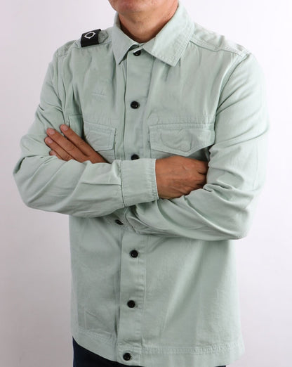 Ma.strum Two Pocket Gd Overshirt Nebelgrün