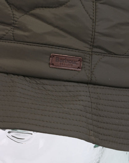 Barbour Quilt Sportmütze Olivgrün