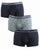 Emporio Armani 3 Pack Boxer Shorts Navy/Grey