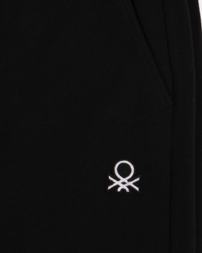 Benetton Fleece-Sweathose Schwarz