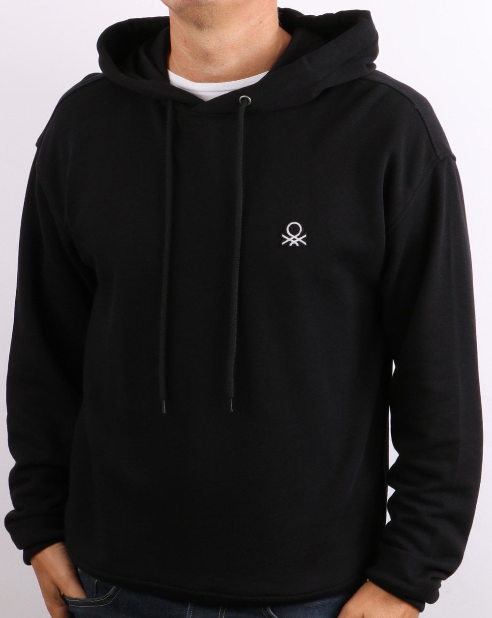 Benetton Hoodie Schwarz