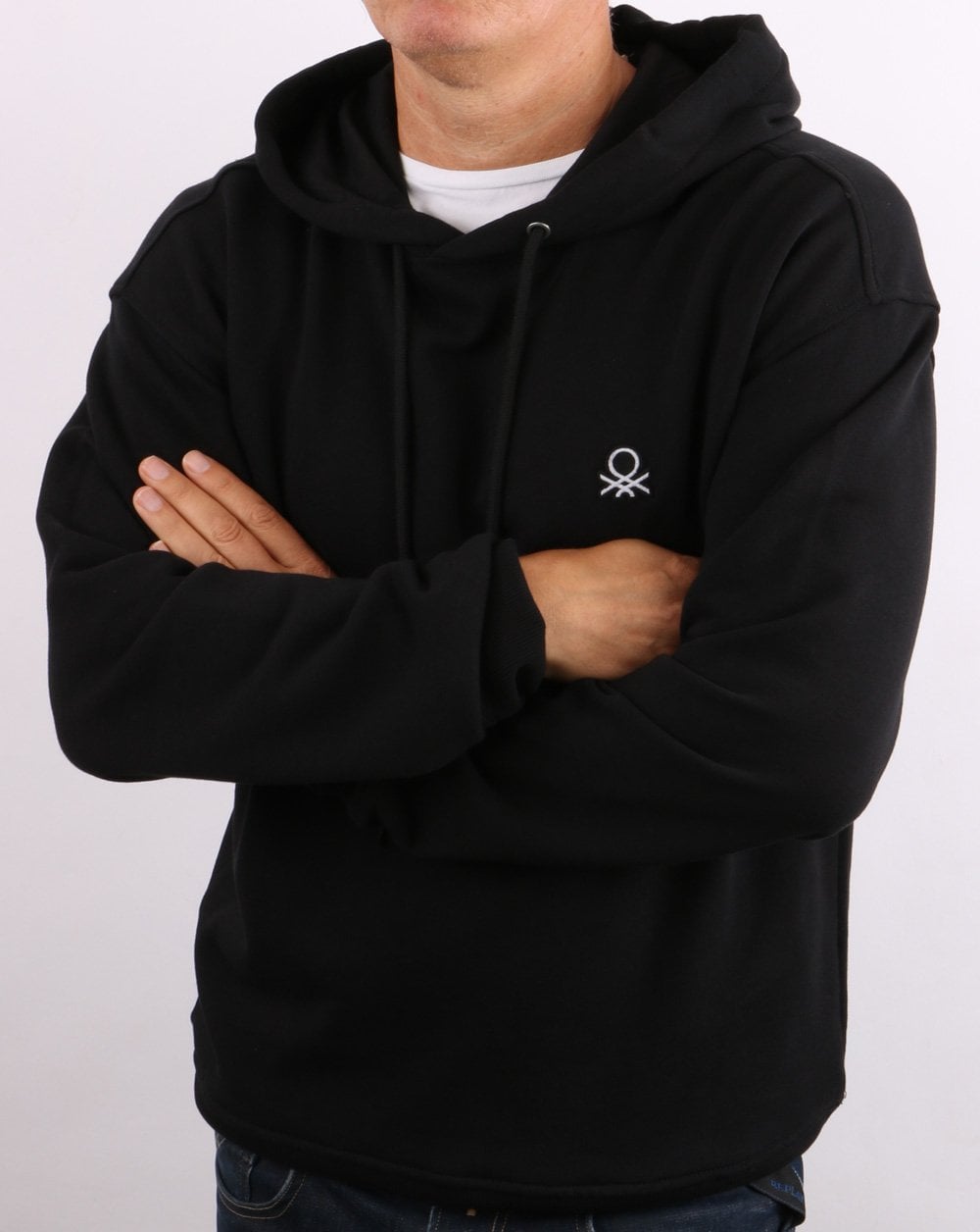 Benetton Hoodie Schwarz