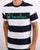 Benetton Striped T-shirt Navy/White