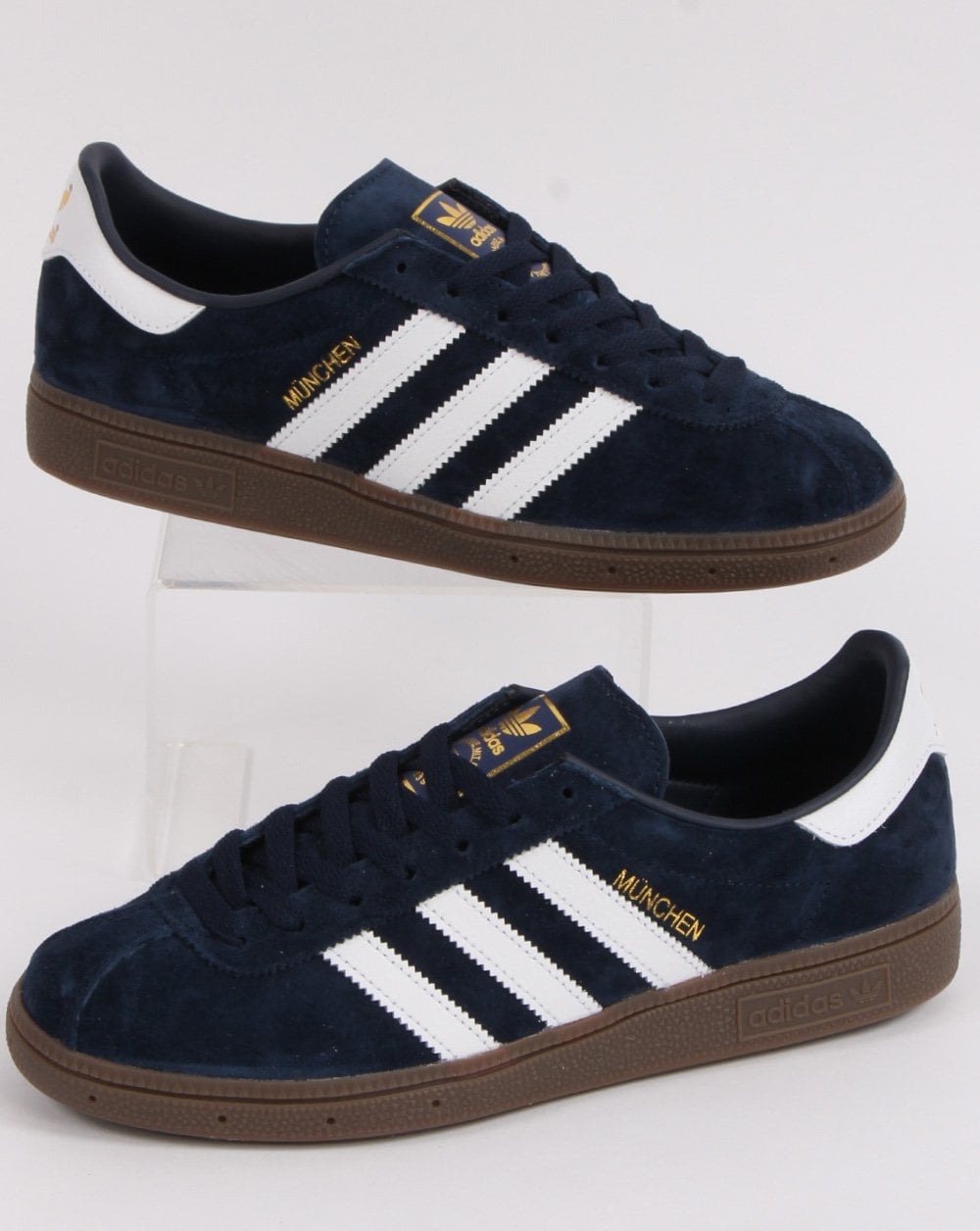 Adidas München Sneaker Premium Navy/Weiß