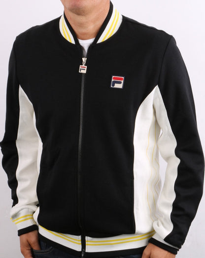 Fila Vintage Settanta Pro Badge Trainingsjacke Schwarz