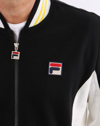 Fila Vintage Settanta Pro Badge Trainingsjacke Schwarz