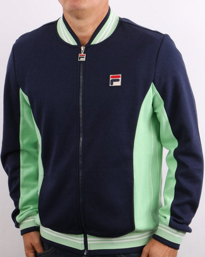 Fila Vintage Settanta Track Top Pro Badge Marine – Minze