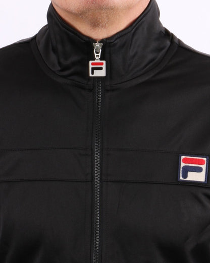 Fila Vintage Vilas 80er Trainingsjacke Schwarz
