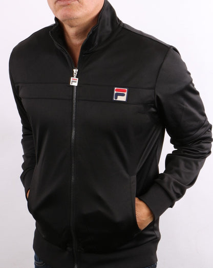 Fila Vintage Vilas 80er Trainingsjacke Schwarz