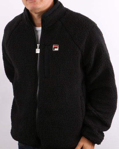 Fila Vintage Yuri Sherpa Fleece Schwarz