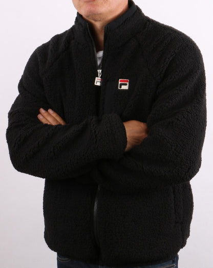 Fila Vintage Yuri Sherpa Fleece Schwarz