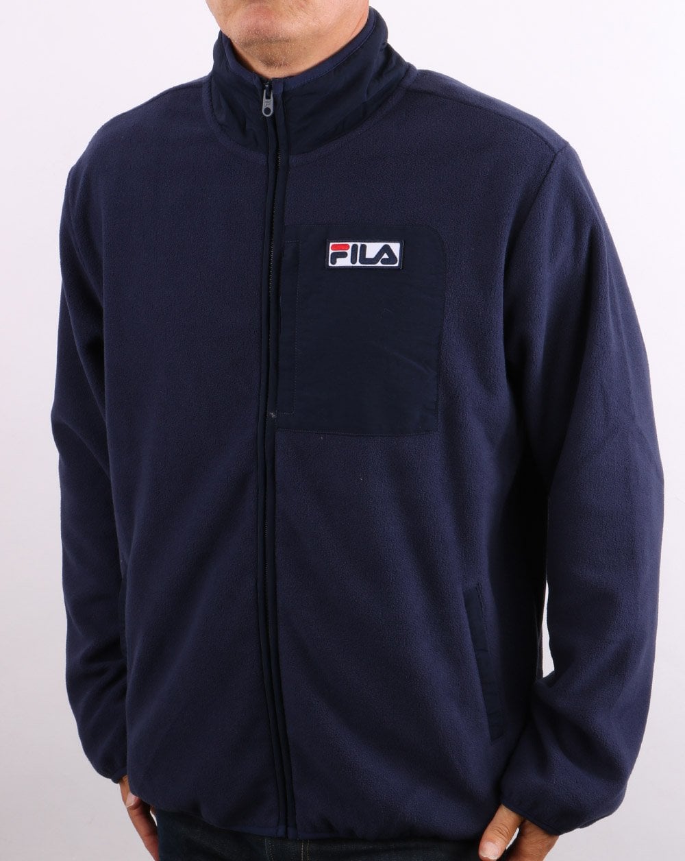 Fila Vintage 90er Polarfleece Marineblau