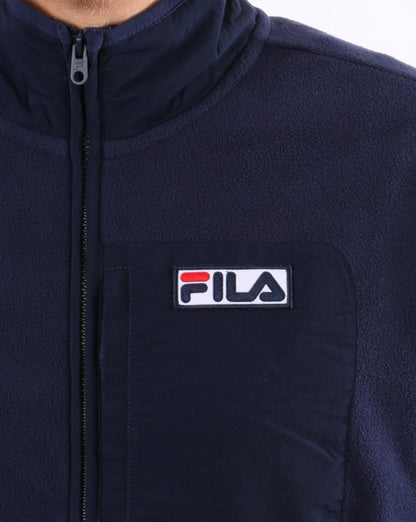 Fila Vintage 90er Polarfleece Marineblau