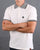 Trojan Chequerboard Polo Shirt Off White