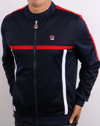 Fila Vintage Runner Trainingsjacke Marineblau/Rot/Weiß