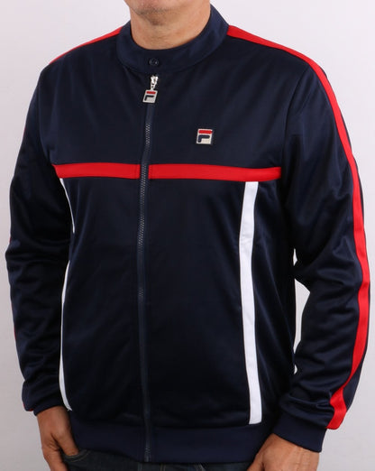 Fila Vintage Runner Trainingsjacke Marineblau/Rot/Weiß